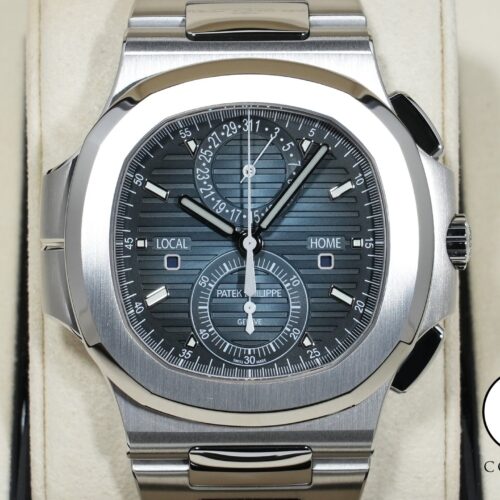 パテックフィリップ ノーチラス トラベルタイム クロノグラフ Ref.5990/1A-011 ステンレススチール ブルーソレイユ文字盤 未使用 gv2f58qq 商品画像1