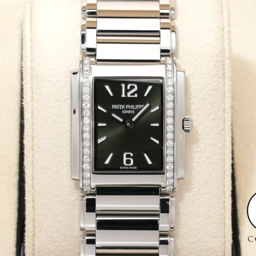 パテックフィリップ Twenty-4 Ref.4910/1200A-011 ステンレススチール オリーブグリーン文字盤 中古 4y78g2nn 商品画像1