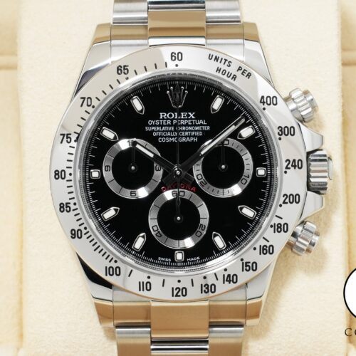 ロレックス デイトナ Ref.116520 ステンレススチール ブラック文字盤 中古 ct3eqa3y 商品画像1