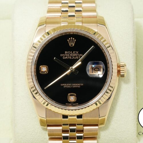 ロレックス デイトジャスト Ref.116238 イエローゴールド オニキス文字盤 美中古 aver8w6m 商品画像1