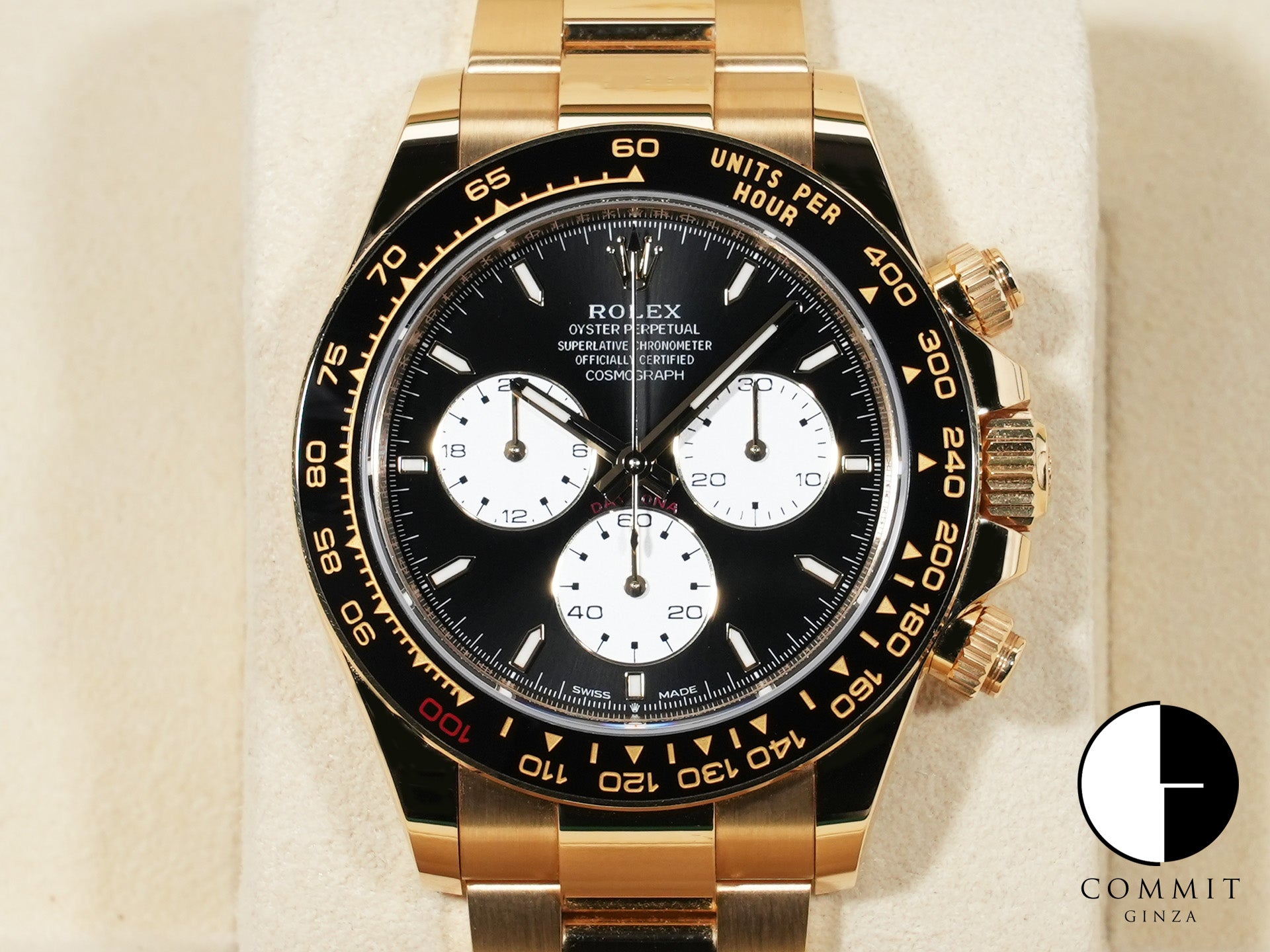 ロレックス デイトナ Ref.126528LN イエローゴールド ブライトブラック文字盤 中古 itbc38nq 商品画像1