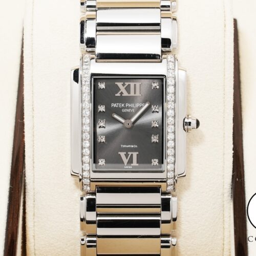 パテックフィリップ Twenty-4 TIFFANY＆CO. Ref.4910/10A-010 ステンレススチール グレー文字盤 中古 cpeg7puk 商品画像1