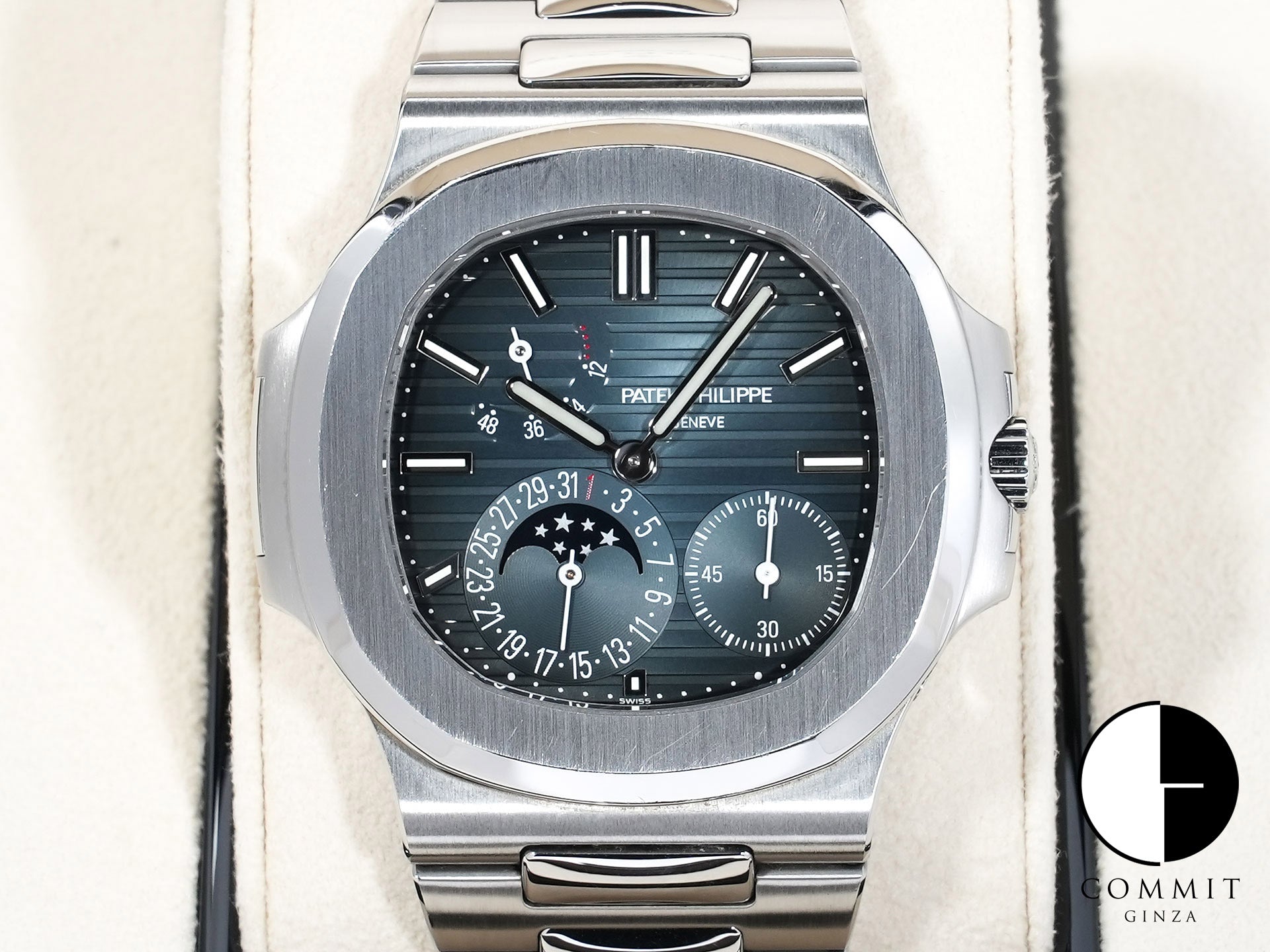 パテックフィリップ ノーチラス プチコンプリケーション Ref.5712/1A-001 ステンレススチール ブルー文字盤 中古 v7rf5ks2 商品画像1