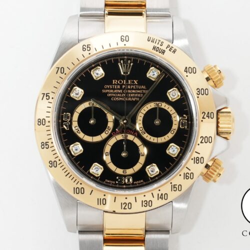 ロレックス デイトナ エルプリメロ Ref.16523G ステンレススチール/イエローゴールド ブラック文字盤 中古 ck29x9nr 商品画像1