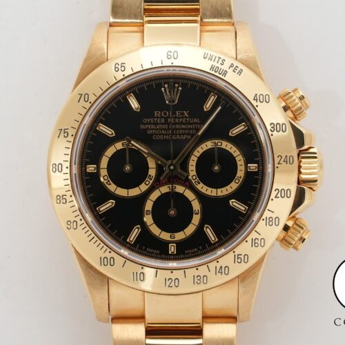 ロレックス デイトナ エルプリメロ Ref.16528 イエローゴールド ブラック文字盤 中古 4rp3zgzu 商品画像1