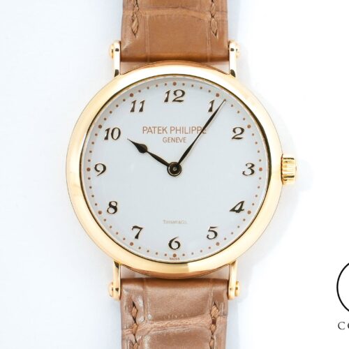 パテックフィリップ カラトラバ TIFFANY&CO. Ref.7200R-001 ローズゴールド シルバー・グレイン文字盤 中古 jef325ep 商品画像1