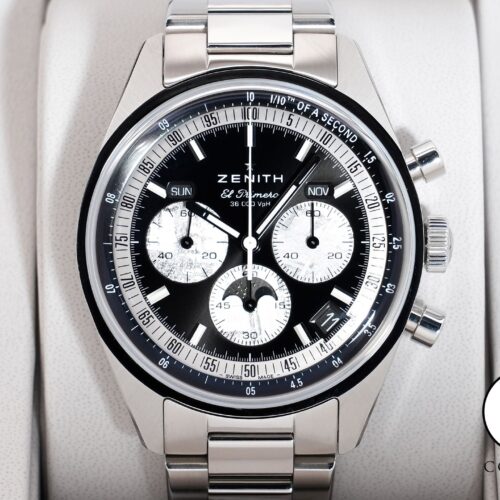 ゼニス クロノマスター オリジナル トリプルカレンダー ホディンキー エディション Ref.03.3401.3610/21.M3200 ステンレススチール ブラック文字盤 未使用 pczee7aw 商品画像1