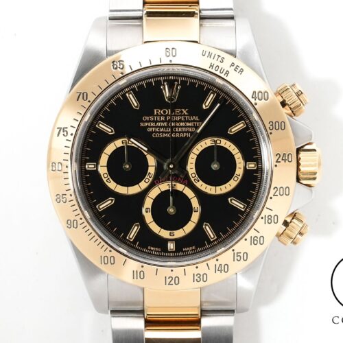 ロレックス デイトナ エルプリメロ Ref.16523 ステンレススチール/イエローゴールド ブラック文字盤 中古 jrrq3rqv 商品画像1