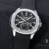 パテックフィリップ アクアノート トラベルタイム Ref.5164A-001 ステンレススチール ブラック文字盤 美中古 chssdoaz 商品画像11
