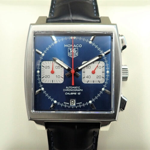タグホイヤー モナコ キャリバー12 クロノグラフ Ref.CW2111.FC6183 ブルー文字盤 極美品 26L864X5 商品画像1