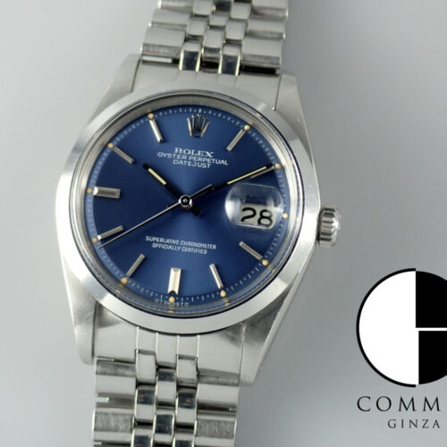 ロレックス デイトジャスト Ref.1600/0 ブルー文字盤 中古 datejust-196 ジュビリーブレスレット 商品画像1