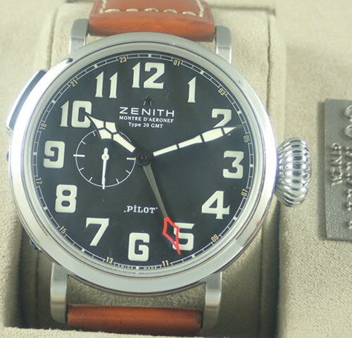 ゼニス パイロット Ref.03.2430.693/21.C723 ブラック文字盤 中古 aeronef-2 商品画像1