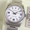ロレックス オイスターパーペチュアル Ref.114200 ホワイト／369文字盤 中古 airking-7 商品画像1