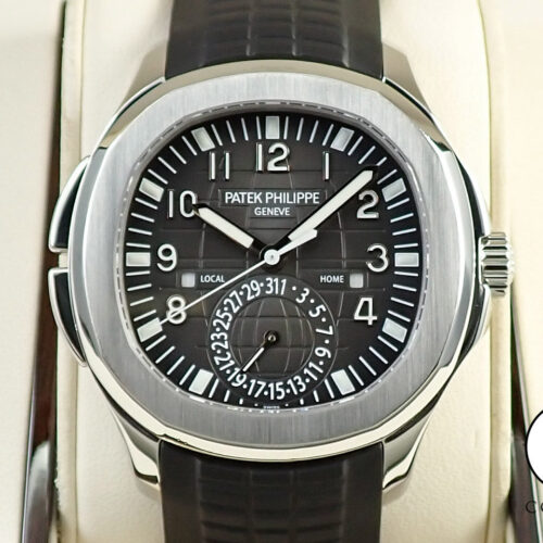 パテックフィリップ アクアノート トラベルタイム Ref.5164A-001 ステンレススチール ブラック文字盤 商品画像1