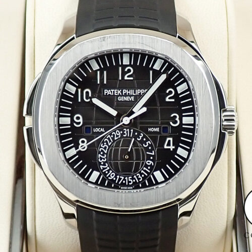 パテックフィリップ アクアノート トラベルタイム Ref.5164A-001 ステンレススチール ブラック文字盤 商品画像1