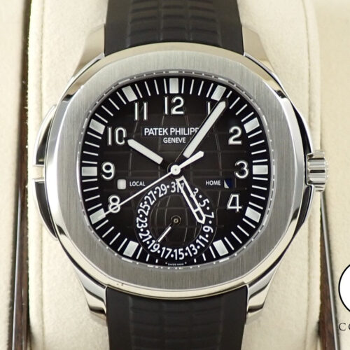 パテックフィリップ アクアノート トラベルタイム Ref.5164A-001 ステンレススチール ブラック文字盤 商品画像1