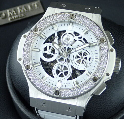 ウブロ ビッグバン Ref.311.SE.2010.RW.1104.JSM12 ホワイトハーフスケルトン文字盤 中古 bigbang-15 商品画像1