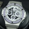 ウブロ ビッグバン Ref.311.SE.2010.RW.1104.JSM12 ホワイトハーフスケルトン文字盤 中古 bigbang-27 商品画像1