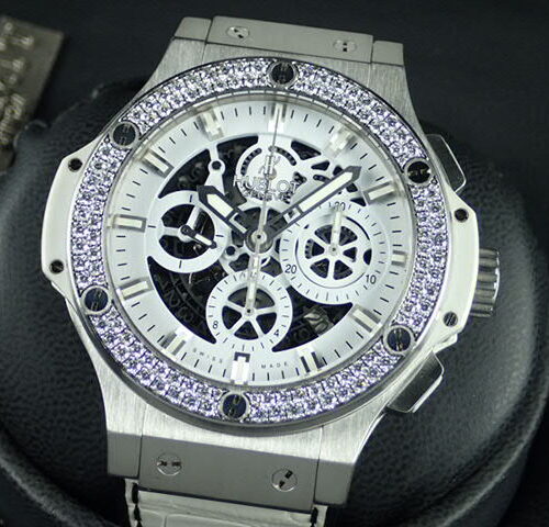 ウブロ ビッグバン Ref.311.SE.2010.RW.1104.JSM12 ホワイトハーフスケルトン文字盤 中古 bigbang-27 商品画像1
