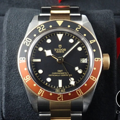 チューダー(チュードル) ヘリテージ ブラックベイ GMT S&G Ref.79833MN ブラック文字盤 美品 9H2HRVRP 商品画像1