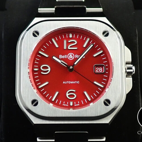 ベル＆ロス BR05 RED STEEL Ref.BR05A-R-ST/SST レッド文字盤 中古 KJ00SHXL 商品画像1