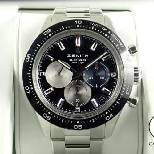 ゼニス クロノマスター スポーツ エルプリメロ Ref.03.3100.3600/21.M3100 ブラック文字盤 未使用 T6494689 商品画像1