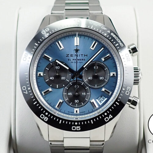 ゼニス クロノマスター スポーツ ヨシダ スペシャル エディション Ref.03.3104.3600/54.M3100 アクアブルー文字盤 未使用 7MY6Y5Z1 商品画像1