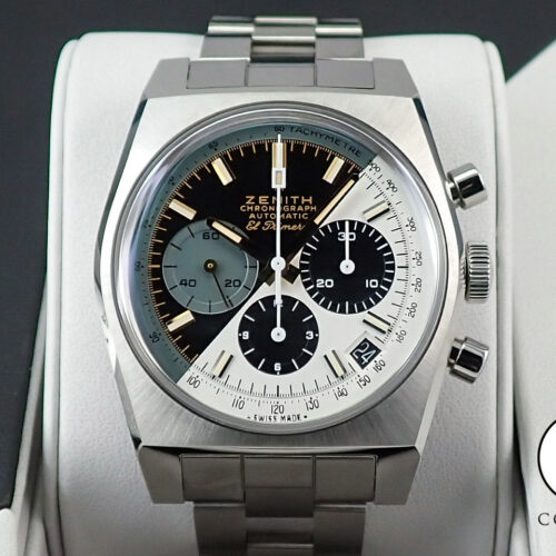 ゼニス クロノマスター リバイバル A384 ルパン三世 – ファイナルエディション Ref.95.L384.400/50.M384 ブラック＆クリームホワイト文字盤 極美品 0V6062MY 商品画像1