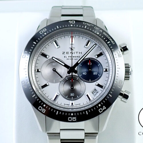 ゼニス クロノマスター スポーツ Ref.03.3100.3600/69.M3100 ホワイト文字盤 美品 UW8VZ37Z 商品画像1