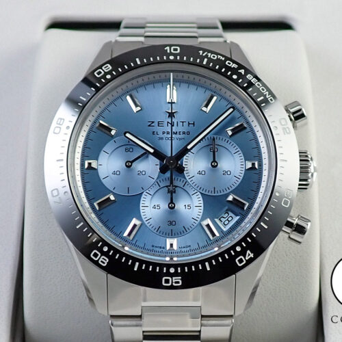 ゼニス クロノマスター スポーツ ヨシダ スペシャル エディション Ref.03.3105.3600/52.M3100 アクアブルー文字盤 極美品 6TSHJHXM 商品画像1