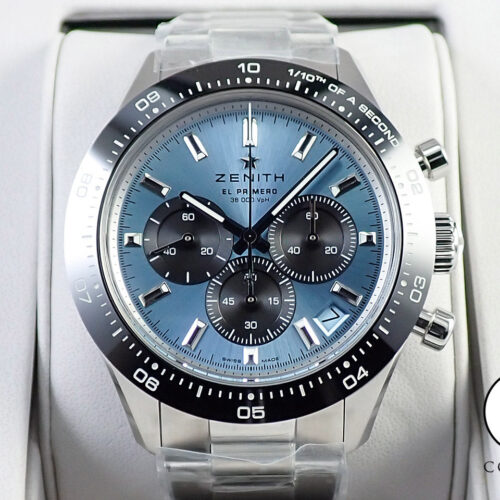 ゼニス クロノマスター スポーツ ヨシダ スペシャル エディション Ref.03.3104.3600/54.M3100 アクアブルー文字盤 未使用 XK14APCT 商品画像1