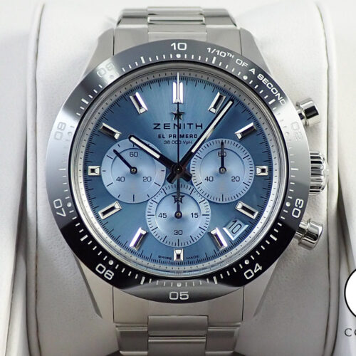 ゼニス クロノマスター スポーツ ヨシダ スペシャル エディション Ref.03.3105.3600/52.M3100 アクアブルー文字盤 未使用 Y23T2Z26 商品画像1