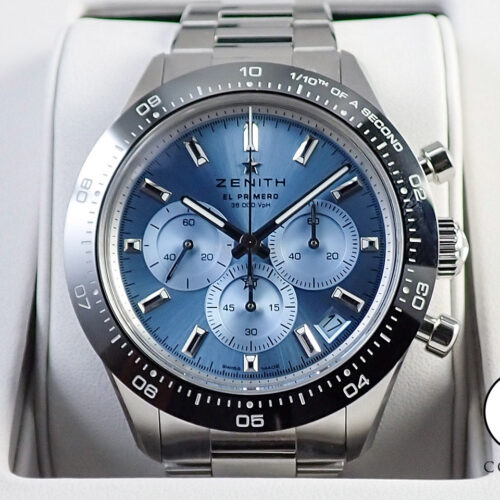 ゼニス クロノマスター スポーツ ヨシダ スペシャル エディション Ref.03.3105.3600/52.M3100 アクアブルー文字盤 未使用 L3074UC4 商品画像1