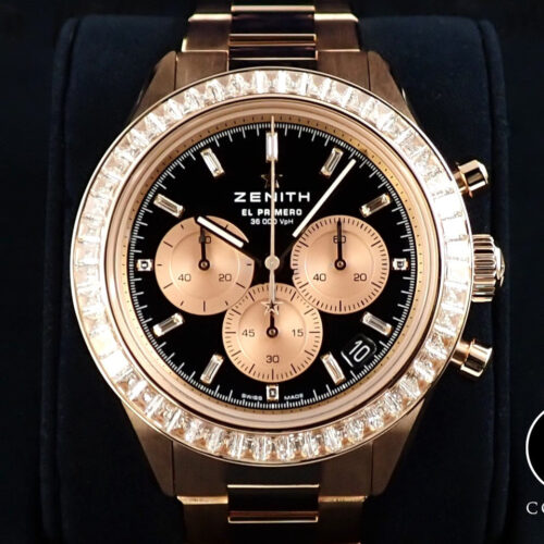 ゼニス クロノマスター スポーツ ヨシダスペシャル Ref.22.3102.3600/21.M3100 18KRG ブラックラッカー文字盤 未使用 7M8U4267 商品画像1