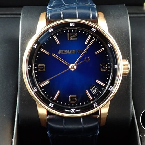 オーデマピゲ CODE 11.59 バイ オーデマ ピゲ Ref.15210OR.OO.A028CR.01 ピンクゴールド スモークブルーラッカー文字盤 商品画像1