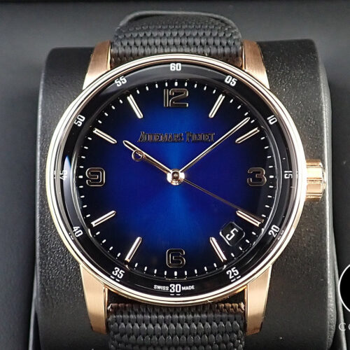 オーデマピゲ CODE 11.59 バイ オーデマ ピゲ Ref.15210OR.OO.A028CR.01 ピンクゴールド スモークブルーラッカー文字盤 商品画像1