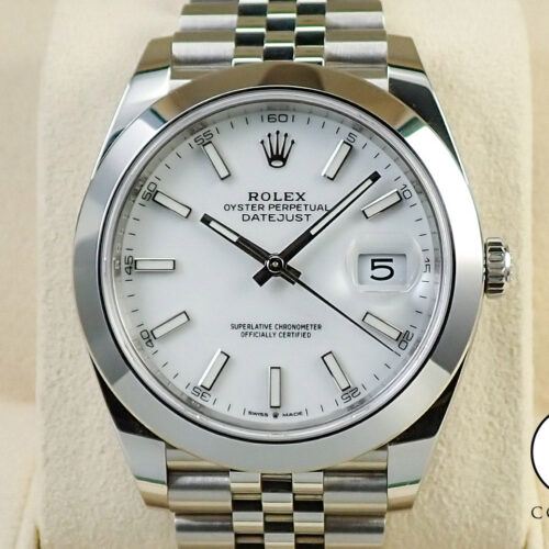 ロレックス デイトジャスト41 Ref.126300 ステンレススチール ホワイト文字盤 ジュビリーブレスレット 商品画像1