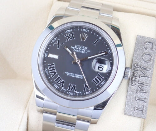 ロレックス デイトジャストII Ref.116300 ブラック文字盤 中古 datejust-11 商品画像1