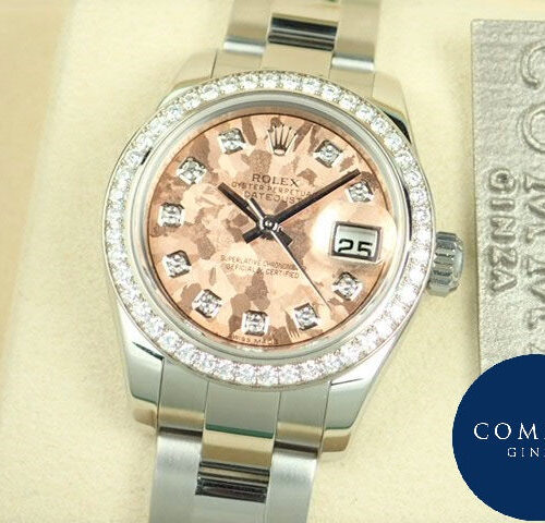ロレックス デイトジャスト Ref.179384G ステンレススチール/ホワイトゴールド ピンククリスタル文字盤 中古 datejust-126 商品画像1