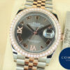 ロレックス デイトジャスト Ref.126281RBR ダークロジウム/ローマVI×IXダイヤ文字盤 中古 datejust-127 ジュビリーブレスレット 商品画像1
