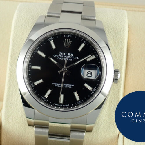 ロレックス デイトジャスト Ref.126300 ブラック文字盤 中古 datejust-145 商品画像1