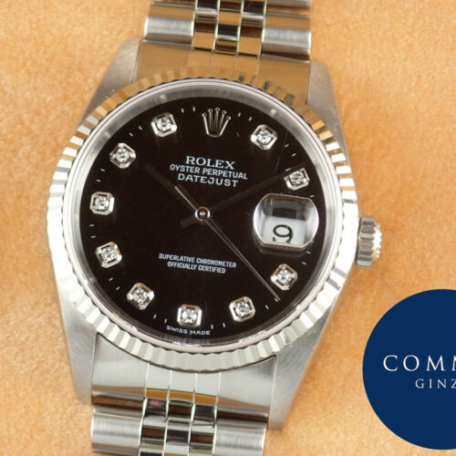 ロレックス デイトジャスト Ref.16234 ブラック文字盤 中古 datejust-146 ジュビリーブレスレット 商品画像1