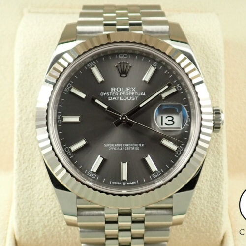 ロレックス デイトジャスト41 Ref.126334 ステンレススチール/ホワイトゴールド スレート文字盤 ジュビリーブレスレット 中古 W0102512 商品画像1