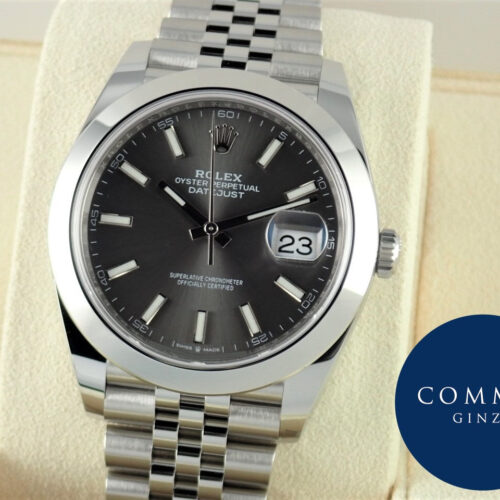 ロレックス デイトジャスト Ref.126300 ダークロジウム文字盤 未使用 datejust-164 ジュビリーブレスレット 商品画像1