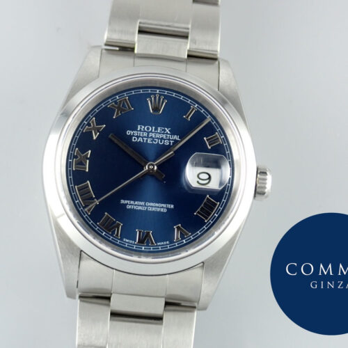 ロレックス デイトジャスト Ref.16200 ブルー文字盤 中古 datejust-167 商品画像1