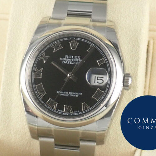ロレックス デイトジャスト Ref.116200 ブラック文字盤 未使用 datejust-173 商品画像1
