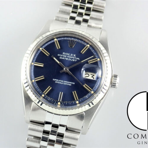 ロレックス デイトジャスト Ref.1601 ブルー文字盤 中古 datejust-187 ジュビリーブレスレット 商品画像1