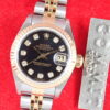 ロレックス デイトジャスト Ref.69173G ブラック文字盤 中古 datejust-19 ジュビリーブレスレット 商品画像1