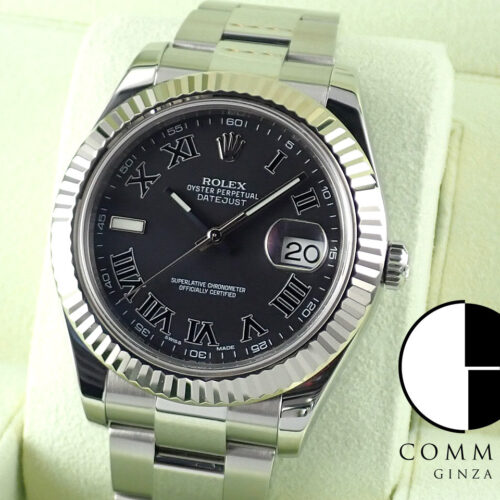 ロレックス デイトジャスト Ref.116334 ブラックローマン文字盤 中古 datejust-202 商品画像1