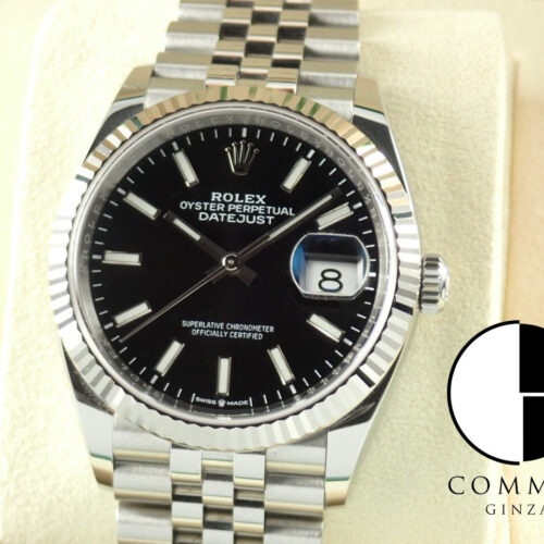 ロレックス デイトジャスト Ref.126234 ブラック文字盤 中古 datejust-206 ジュビリーブレスレット 商品画像1